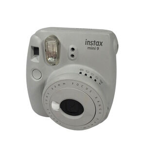 Fujifilm Instax Mini 9 Instant Film Camera Smokey White Tested Working
